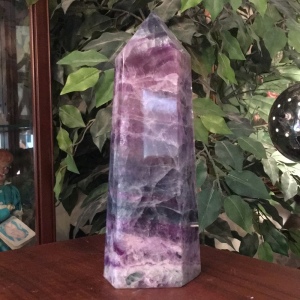 Purple Fluorite Stone large Tower decor