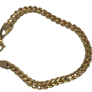 Gold plated Chunky stainless steel bracelet