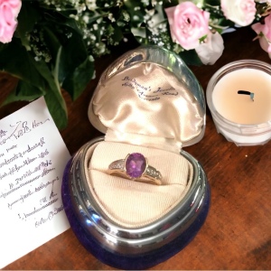 10k Gold Diamond & Amethyst ring w/ appriasal