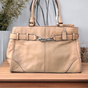 F11200 Coach Tan shoulder bag large purse