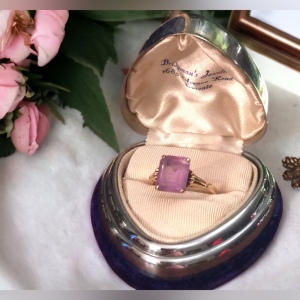 10k Gold & Amethyst Vintage ring vintage 1930s