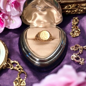 Vintage 14k gold Indian Head ring Beauty!