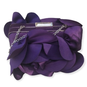 Sondra Roberts Purple flower evening bag Like new!