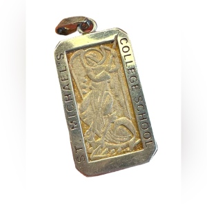 Sterling silver 925 St. Michaels College school pendant