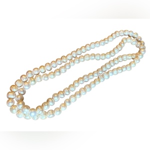 Stunning large long heavy 11 mm Fresh water pearl necklace