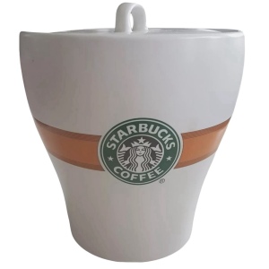 Starbucks Coffee branded coffee cookie candy jar ceramic