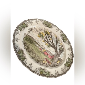 Johnson Brothers – Friendly Village – Medium Platter transfer made in England