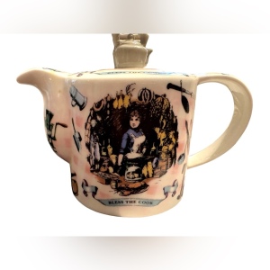 Paul Cardew Bless the Cook crramic tea pot england C2008