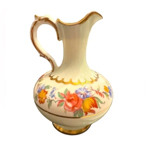 Vintage Paragon mini pitcher vase floral england 1940s