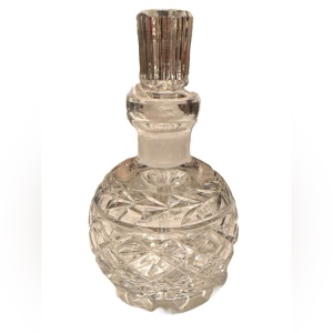 Vintage WATERFORD Crystal Handmade Glass Perfume Bottle