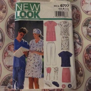 New Look Sewing pattern Scrubs sz S-XL