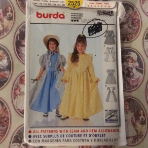 Burda Princess sewing pattern costume Uncut