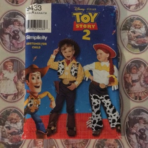 Simplicity Toy Story Sewing pattern costume Child