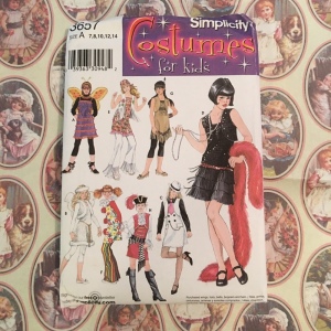 Simplicity Kids sewing pattern costumes UNCUT