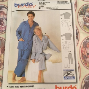 Burda sewing pattern Pajamas mens & womens