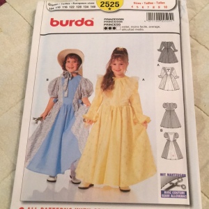 Burda Girls Princess costume sewing pattern 4-10