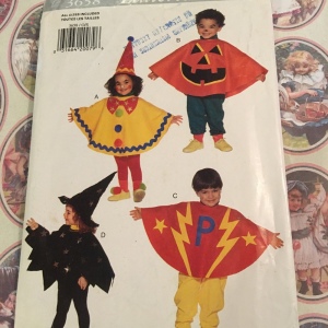 Butterick toddler sewing pattern costume