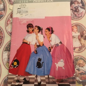 Butterick sewing pattern sock hop dress 6-12