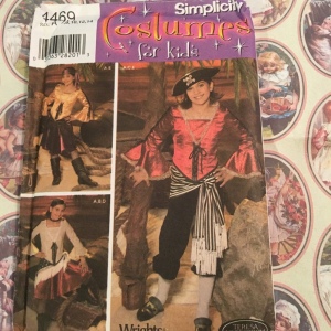 Simplicity costume kids sz 7-14 pirate