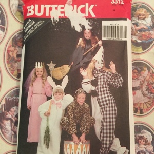 Butterick kids costume sewing pattern 3-6x