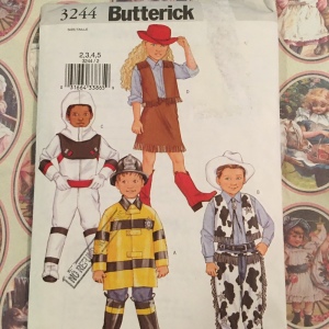 Butterick Childs costumes sewing pattern sz 2-5