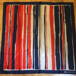 Vintage Descente Nautical print scarf