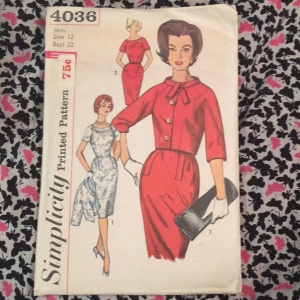 VTG Simplicity misses dress & jacket 1950s