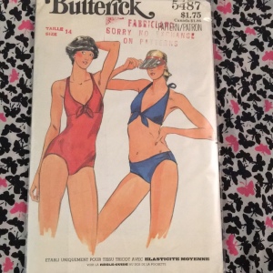 VTG Butterick UNCUT sewing pattern bathing suits