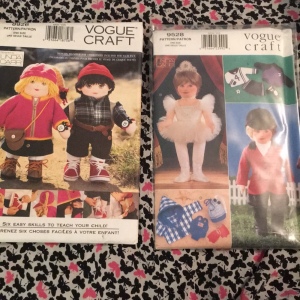 Vogue UNCUT sewing pattern Doll & clothes LOT