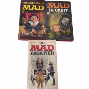 Vintage Mad comic book paperbacks lot c1960s VG