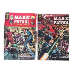 Vintage 1960s Mara Patrol comic books lot x2pc