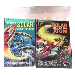 Vintage 1960s Doctor Solar comic books lot x2pc