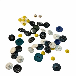 Lot of VTG plastic buttons various sizes & colors