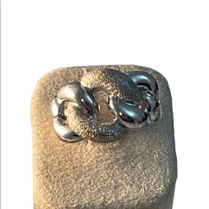 Charles Garnier Sterling silver knot ring