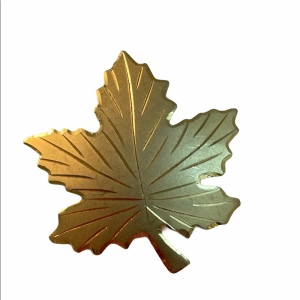 VTG c1970s Sterling GF Maple Leaf Brooch