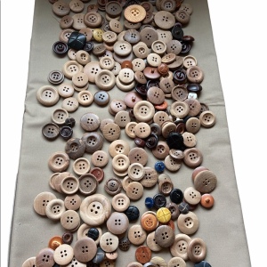 Vintage Wood button lot LOADS of awesome!