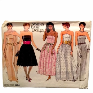 VTG Vogue party dress sewing pattern UNCUT