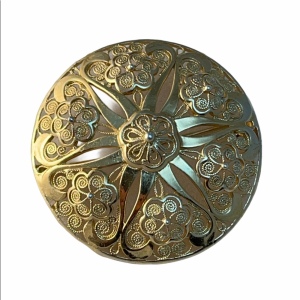 VTG sterling Germany Gold wash filagree brooch