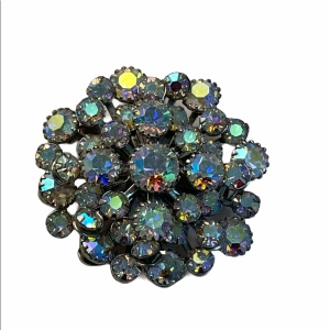 Vintage crystal AB brooch Sparkle