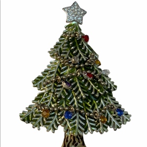 C2008 Avon Christmas tree brooch