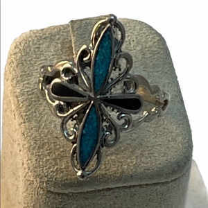 Silver tone Fashion ring