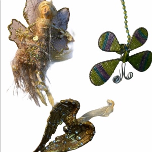 Ornaments decor fairy angel wing butterfly