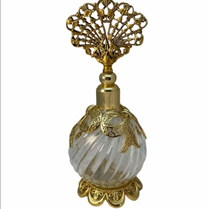 Vintage Gold finish Ormolu Perfume bottle France