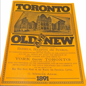 Vintage C1972 Toronto Old & New Historical book