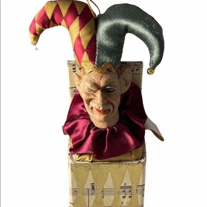 Wayne Kleski Jester ornament 5” katherines Coll