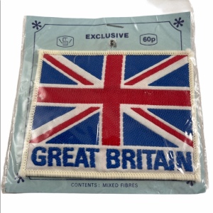 Vintage C1970s British Union Jack Sew on Patch