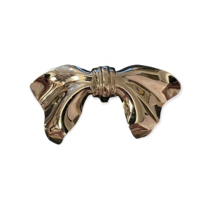 Beautiful Silver shiny bow brooch