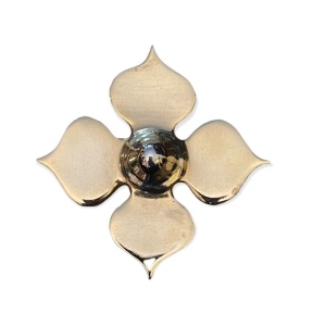 ROM Museum Toronto Shiny gold vintage 1989 Special Edition Cross clover brooch