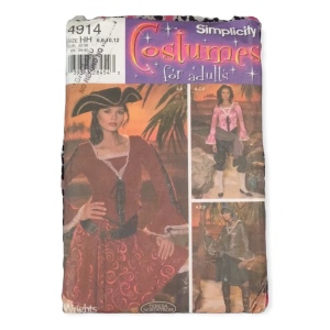 Simplicity Sewing pattern Uncut Pirate costume