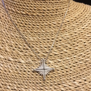 - Sterling silver star of Bethleham Necklace 2 way